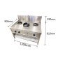 Estufa Gas 3 Fuegos 1 Rápido + 2 Lentos Con Grifos - Gas - Natural/ GLP - 130x90x81cm+ 29cm Estufa Gas 3 Fuegos 1 Rápido + 2 Lentos Con Grifos - Gas - Natural/ GLP - 130x90x81cm+ 29cm