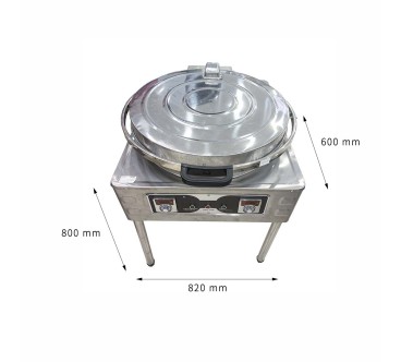 Horno Pizzero Eléctrico 5KW Ø56cm 82x66x80cm