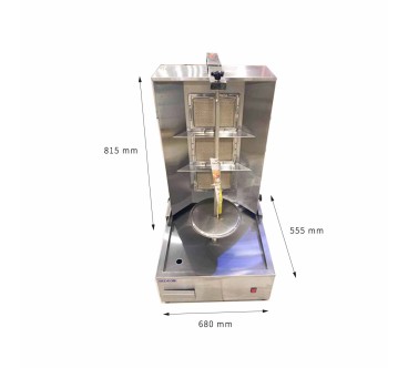 Barbacoa Kebab a Gas Butano 3 o 4 Quemadores 2800Pa 220V