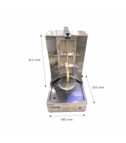 Barbacoa Kebab a Gas Butano 3 o 4 Quemadores 2800Pa 220V