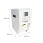 Dosificador Automático de Polvos 3.5L Blanco 40x26x48cm Dosificador Automático de Polvos 3.5L Blanco 40x26x48cm