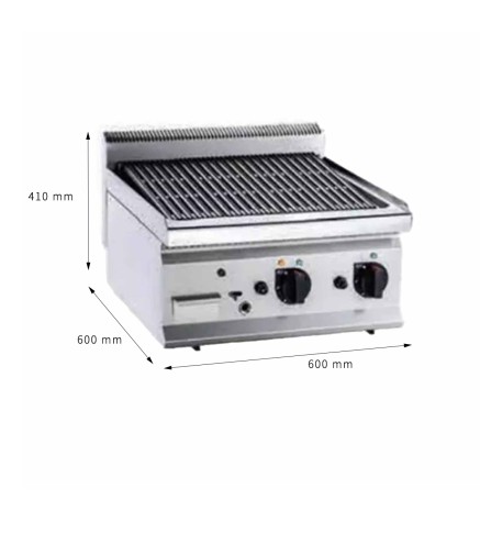 Parrilla Eléctrica Sobremesa 600X600X410MM