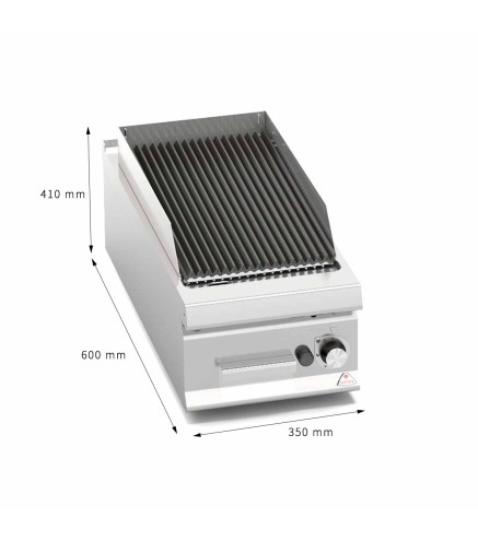 Parrilla de Gas de Sobremesa 350X600X410MM