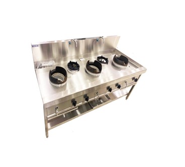 Estufa Gas 5 Fuegos 3 Rápidos + 2 Lentos con grifo - Gas Natural/ GLP - 230x90x81+ 29cm