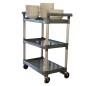 Carro de Servicio 3 Niveles Gris Plástico - 103.5x49x95cm Carro de Servicio 3 Niveles Gris Plástico - 103.5x49x95cm