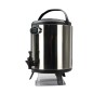 Barril Térmico Inox Con Termómetro - Negro 10L 45x26cm Barril Térmico Inox Con Termómetro - Negro 10L 45x26cm