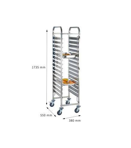 Carro Panadero Inox GN 1/1 y GN 2/1