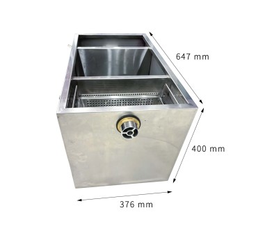 Separador de Grasa 64.7x37.6x40cm /56.8x31.8x31.2cm - Separador de Aceites y Grasas