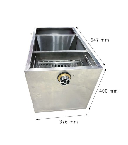 Trampa de Grasa 64.7x37.6x40cm /56.8x31.8x31.2cm - Separador de Aceites y Grasas