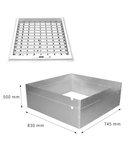 Conducto Aire Climatizador Evaporativo | Boquilla HEDEAIR2410010 | Accesorio