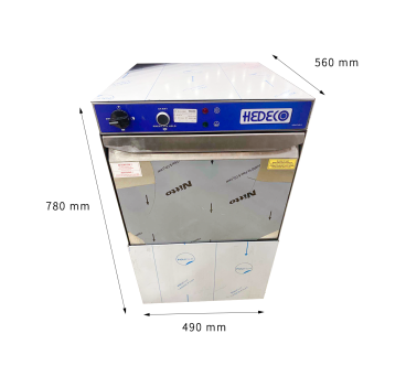 Lavavasos INOX 49x56x78cm - cesta 40x40cm - 30 Cestas/Hora