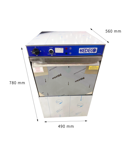 Lavavasos INOX 49x56x78cm - cesta 40x40cm - 30 Cestas/Hora