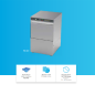 Lavavasos INOX 49x56x78cm - cesta 40x40cm - 30 Cestas/Hora Lavavasos INOX 49x56x78cm - cesta 40x40cm - 30 Cestas/Hora