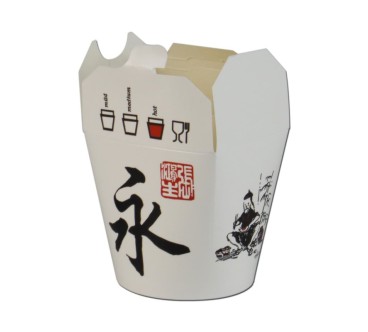 Envase Desechable Cartón 26oz - con tapa