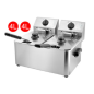 Freidora Industrial 4+4L 220-240V/50Hz 2.5KW*2 580*494*313MM HEDECO Freidora Industrial 4+4L 220-240V/50Hz 2.5KW*2 580*494*313MM HEDECO