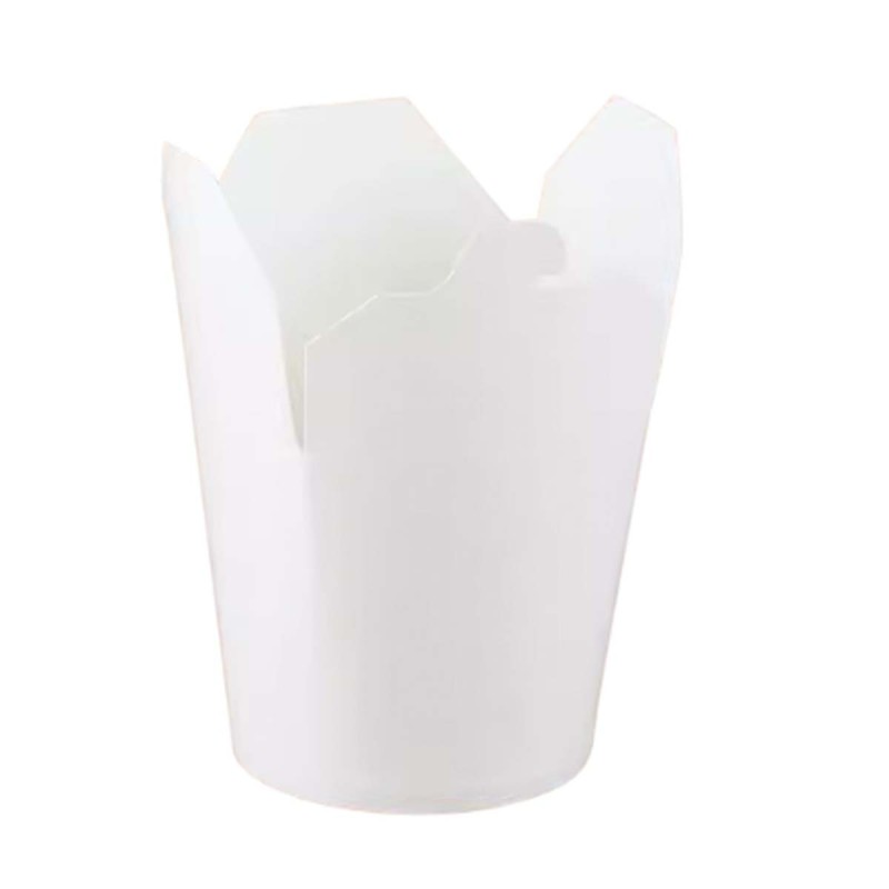 Envases Desechables Blancos con Tapa - 16oz, 26oz, 32oz Envases Desechables Blancos con Tapa - 16oz, 26oz, 32oz