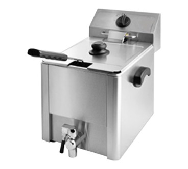Freidora HEDECO 8L con Grifo 3.25KW 220-240V 559x265x389mm