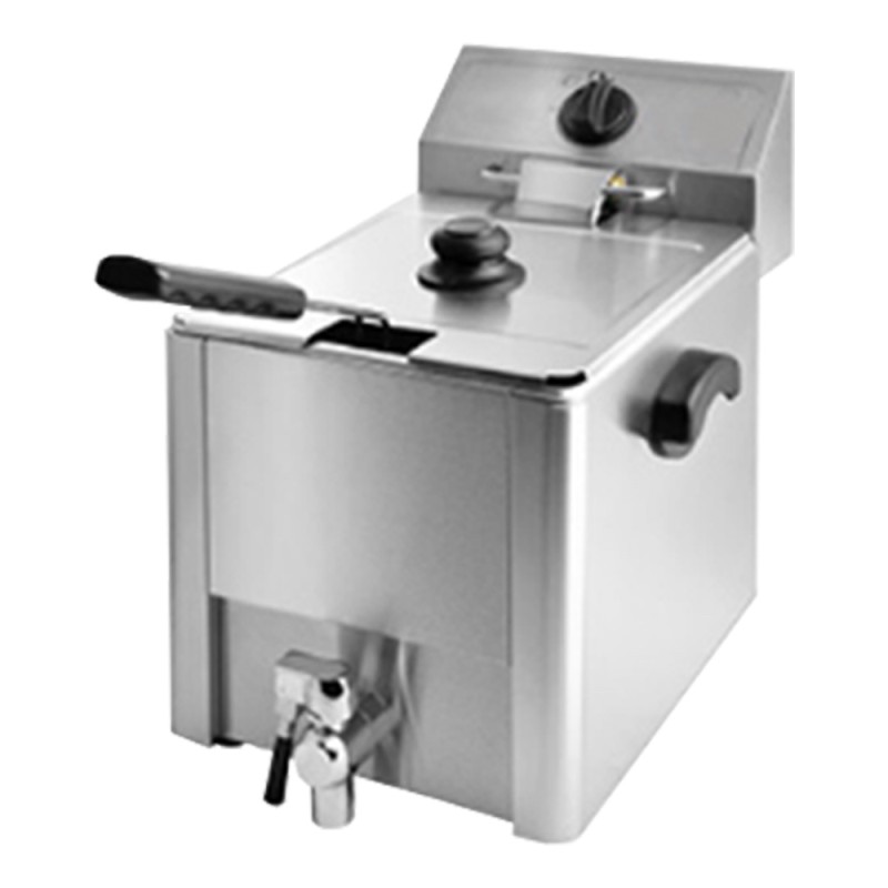 Freidora Industrial 8L Con Grifo 220-240V/50Hz 3.25KW 559*265*389MM HEDECO Freidora Industrial 8L Con Grifo 220-240V/50Hz 3.25KW 559*265*389MM HEDECO