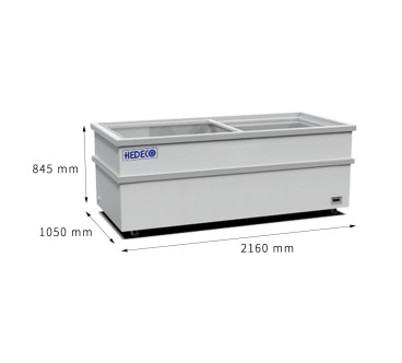 Congelador Horizontal Cristal 750L 2036x936x770mm