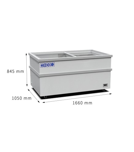 Congelador Horizontal Cristal 530L 450W