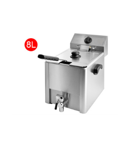 Freidora Industrial 8L Con Grifo 220-240V/50Hz 3.25KW 559*265*389MM HEDECO