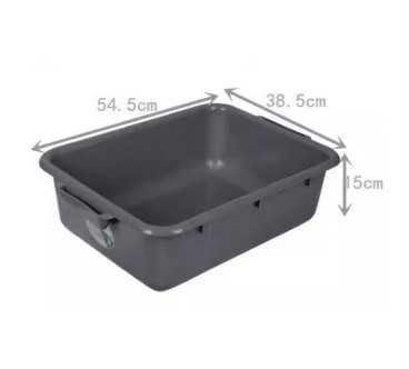 Caja de Almacenamiento Apilable Gris - 54.5x38.5x15cm