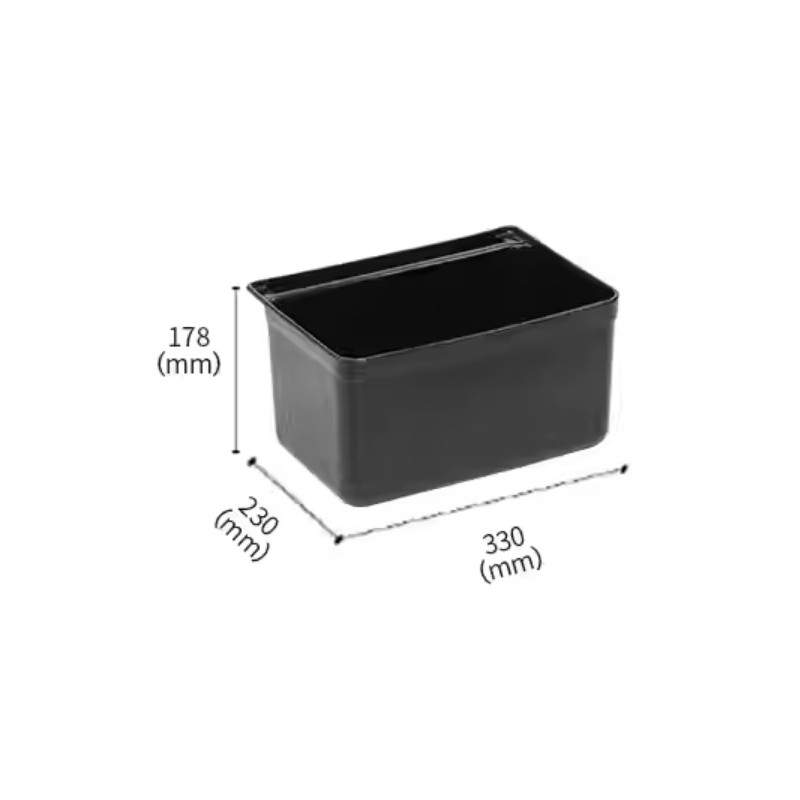 Cubo de Plástico Negro para Utensilios - 17.8x23x33cm Cubo de Plástico Negro para Utensilios - 17.8x23x33cm