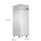 Armario Congelador INOX GN2/1 670L 1P - 730x805x2065MM Armario Congelador INOX GN2/1 670L 1P - 730x805x2065MM
