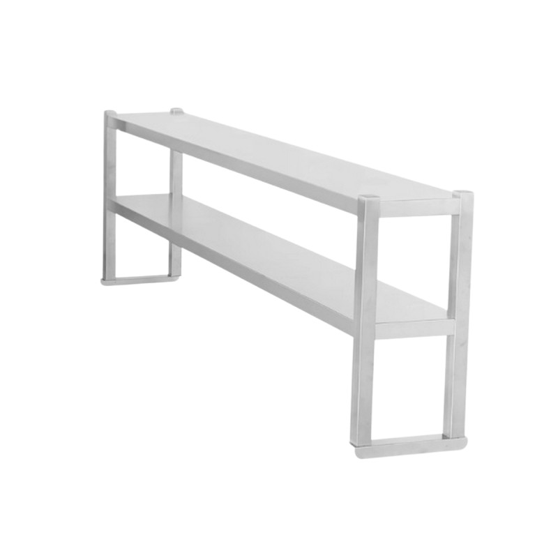 Estantería Sobremesa Inox Doble Capa (100/140x35x70cm) Estantería Sobremesa Inox Doble Capa (100/140x35x70cm)