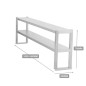 Estantería Sobremesa Inox Doble Capa (100/140x35x70cm) Estantería Sobremesa Inox Doble Capa (100/140x35x70cm)