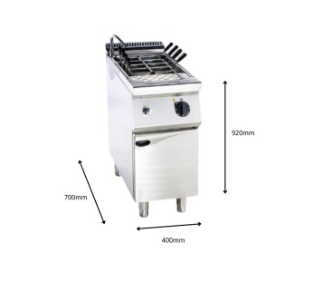 Estufa de Pasta a Gas Natural 28L 400x700x920mm
