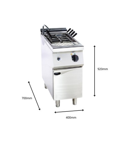 Estufa de Pasta a Gas Natural 28L 400x700x920mm