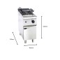 Estufa de Pasta a Gas Natural 28L 400x700x920mm