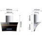 Campana Extractora V-Type - 90x41x92cm - 42m³/min Campana Extractora V-Type - 90x41x92cm - 42m³/min
