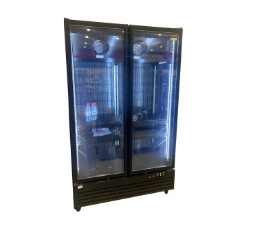 Neveras Frigoríficas Negras 2 Puertas| 941L y 1055L | Ventiladas -2/+6°C | Clase T5