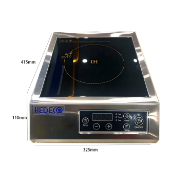 Cocina de Inducción Portátil 3.5kW - 32.5x41.5x11cm - Ø27.5cm