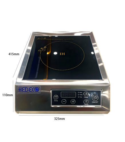 Cocina de Inducción Portátil 3.5kW - 32.5x41.5x11cm - Ø27.5cm