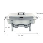 Chafing Dish Inox  Baño María - 64x37x28cm