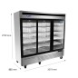 Armario Congelador Comercial Triple Puerta 2050L