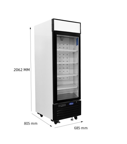 Congelador Mural 610L 1 Puerta Cristal