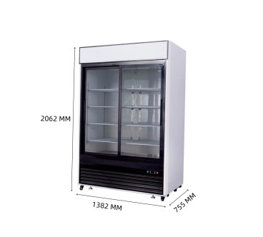 Refrigerador Bebidas 1270L Puertas Correderas