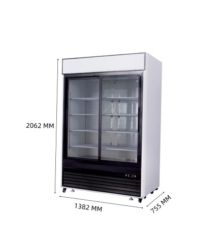 Refrigerador Bebidas 1270L Puertas Correderas