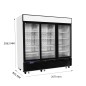Refrigerador Expositor Bebidas 2050L 0-8°C - 3 Puerta Refrigerador Expositor Bebidas 2050L 0-8°C - 3 Puerta