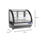 Vitrina Refrigerada Sobremesa Curva 91cm 4.42 kWh/24H 220V Vitrina Refrigerada Sobremesa Curva 91cm 4.42 kWh/24H 220V