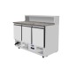 Saladette Mármol 3P 380L 8xGN 1/6 - 1365x700x1140mm Saladette Mármol 3P 380L 8xGN 1/6 - 1365x700x1140mm