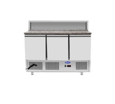 Saladette Mármol 3P 380L 8xGN 1/6 - 1365x700x1140mm