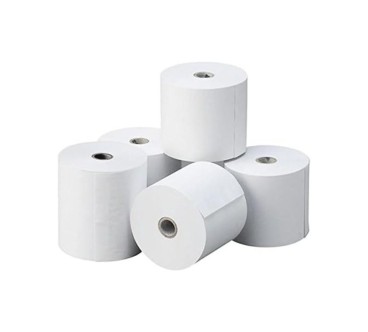 ROLLO DE PAPEL TÉRMICO PREMIUM DE 57 / 80 MM PARA IMPRESORA EPOS, TERMINAL POS, CAJA REGISTRADORA