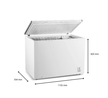 Congelador Horizontal Blanco 252L| -25°C | Eficiencia F | R600a | 1150x550x820 MM