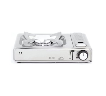 Cocina Gas Cartucho Portátil 3.1KW | Acero Inox | Hornillo Camping Superior