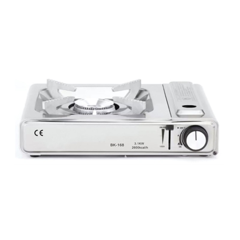 Cocina Gas Cartucho Portátil 3.1KW | Acero Inox | Hornillo Camping Superior Cocina Gas Cartucho Portátil 3.1KW | Acero Inox | Hornillo Camping Superior